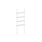 4-Tier Metal Over-the-Toilet Storage Shelf Pearl White FredCo