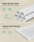 4-Tier Metal Over-the-Toilet Storage Shelf Pearl White FredCo