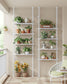 4-Tier Metal Over-the-Toilet Storage Shelf Pearl White FredCo