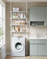 4-Tier Metal Over-the-Toilet Storage Shelf Pearl White FredCo
