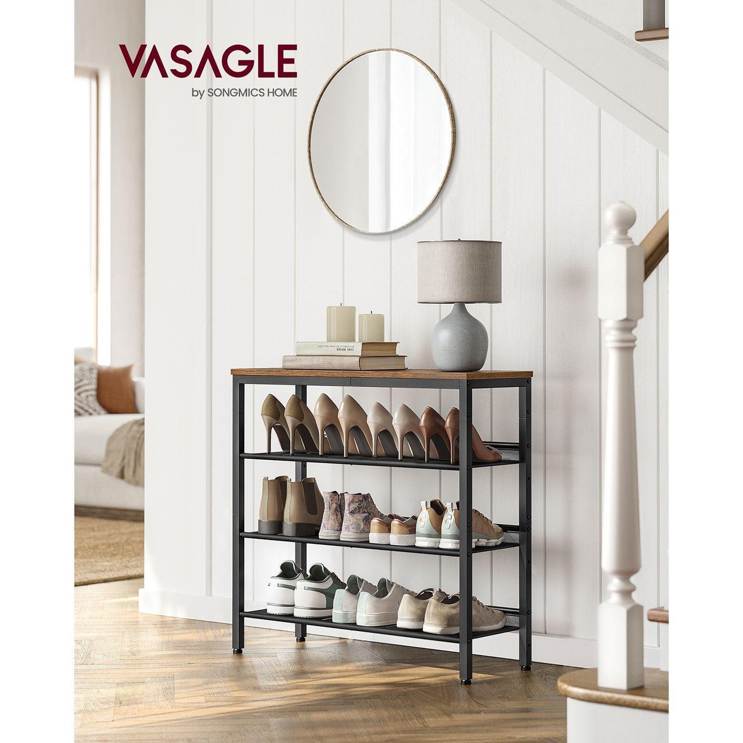 4-Tier Shoe Rack FredCo
