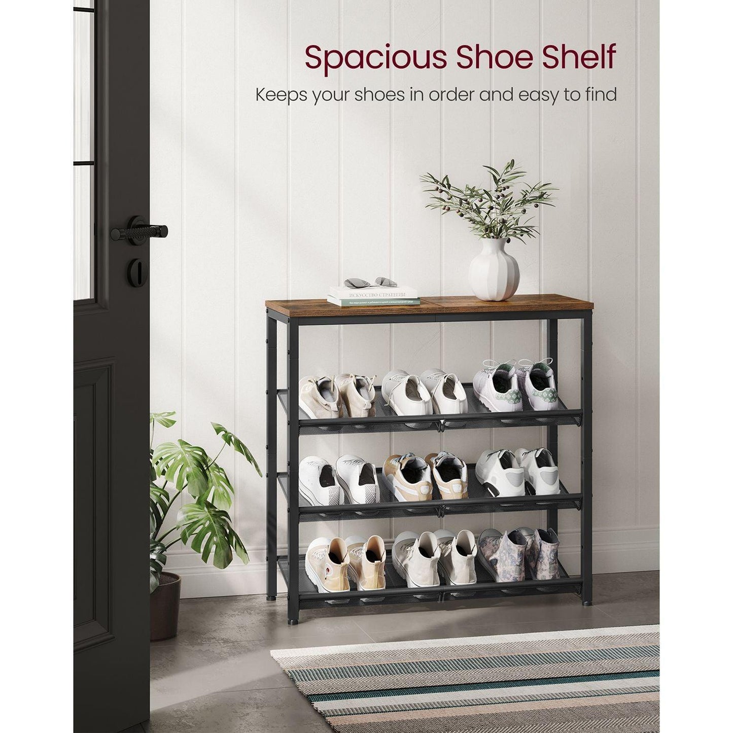 4-Tier Shoe Rack FredCo