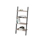 4 Tier Sloping Shelf, Greige, Black FredCo