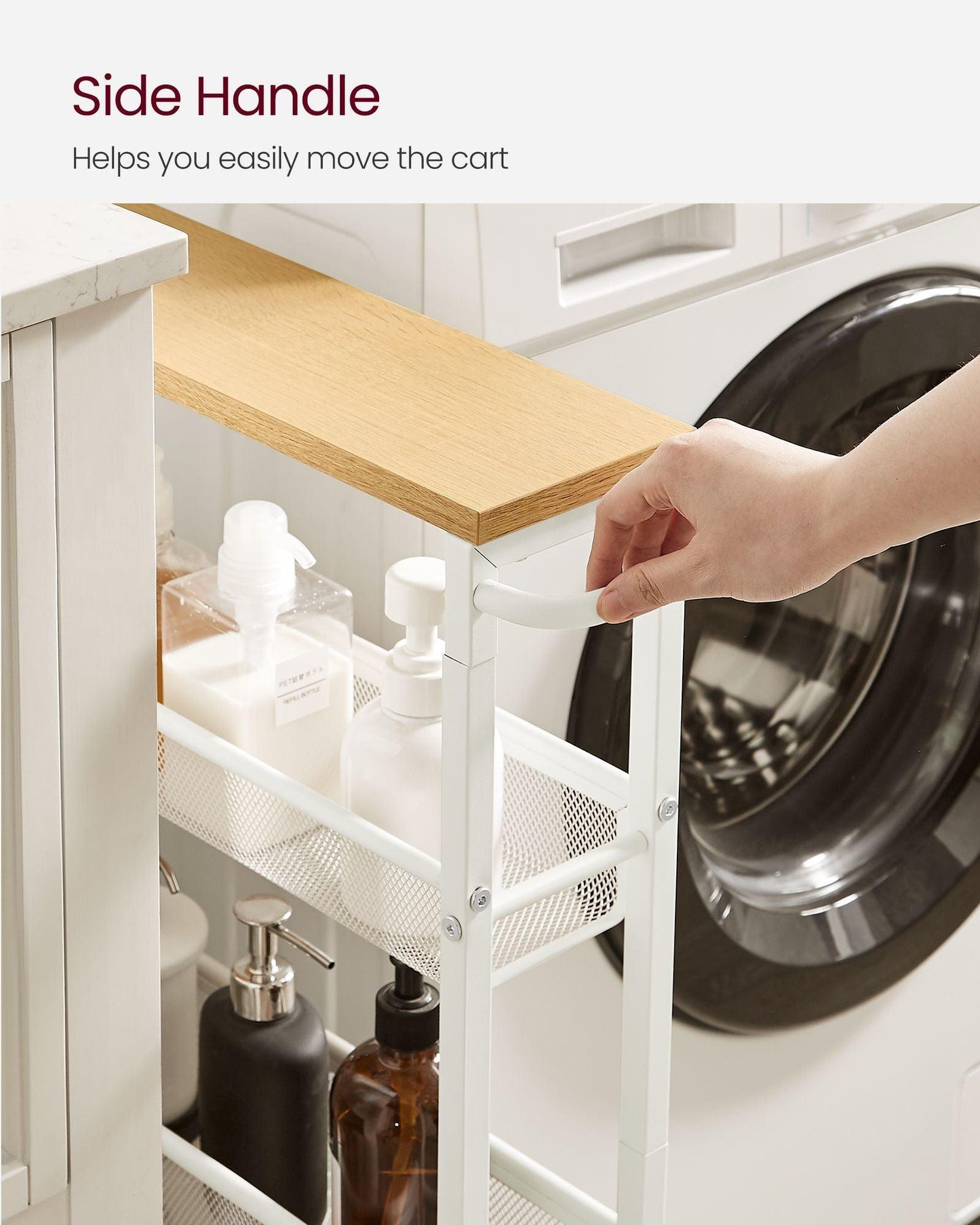 4-Tier Storage Cart 5.1" Deep FredCo