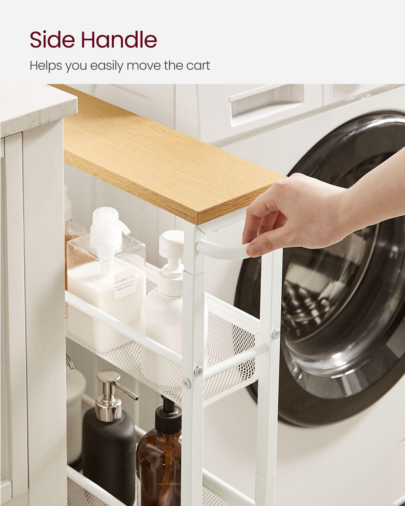 4-Tier Storage Cart 5.1" Deep FredCo