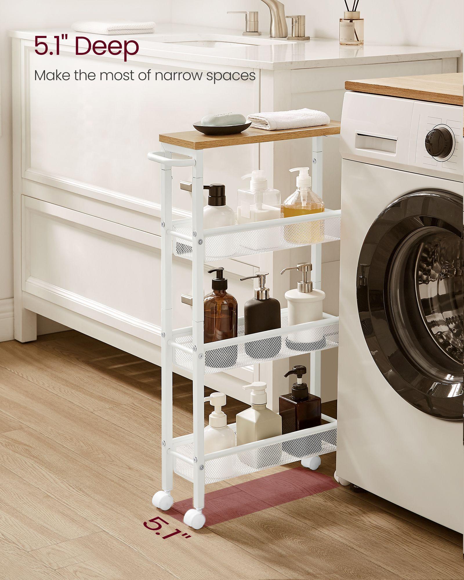 4-Tier Storage Cart 5.1" Deep FredCo