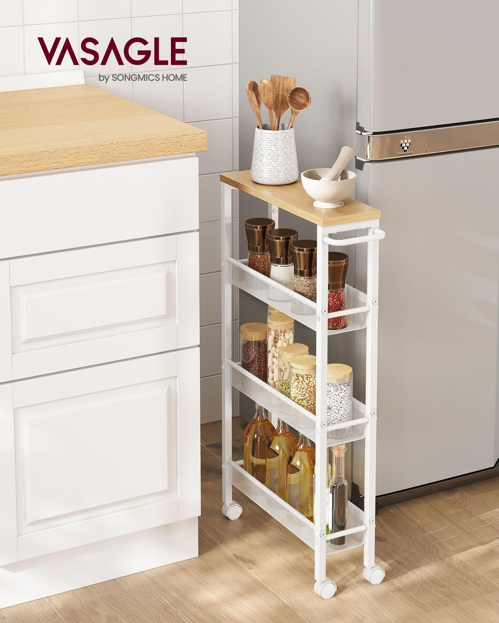 4-Tier Storage Cart 5.1" Deep FredCo
