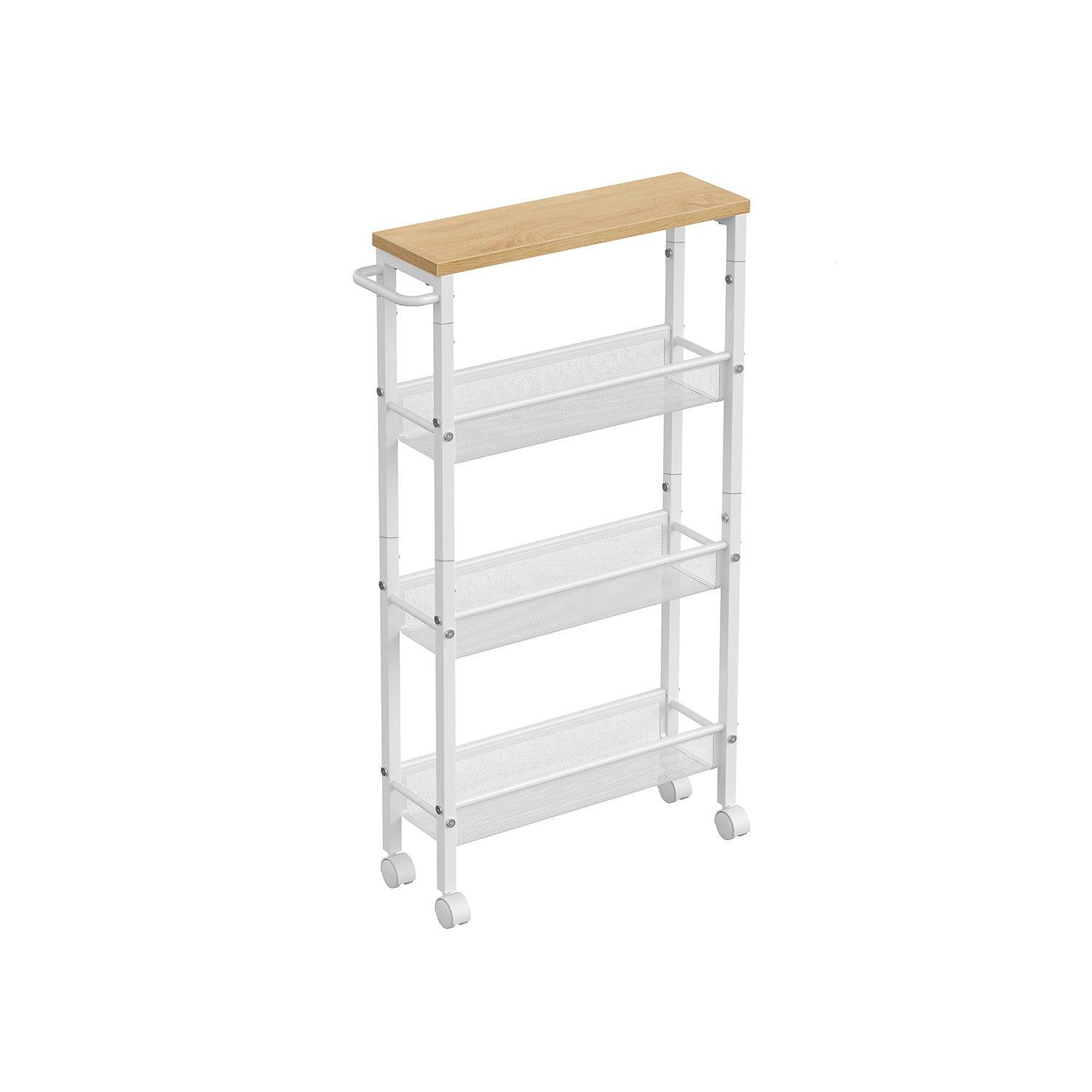 4-Tier Storage Cart 5.1" Deep FredCo