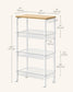 4-Tier Storage Cart 8.7'' Deep FredCo