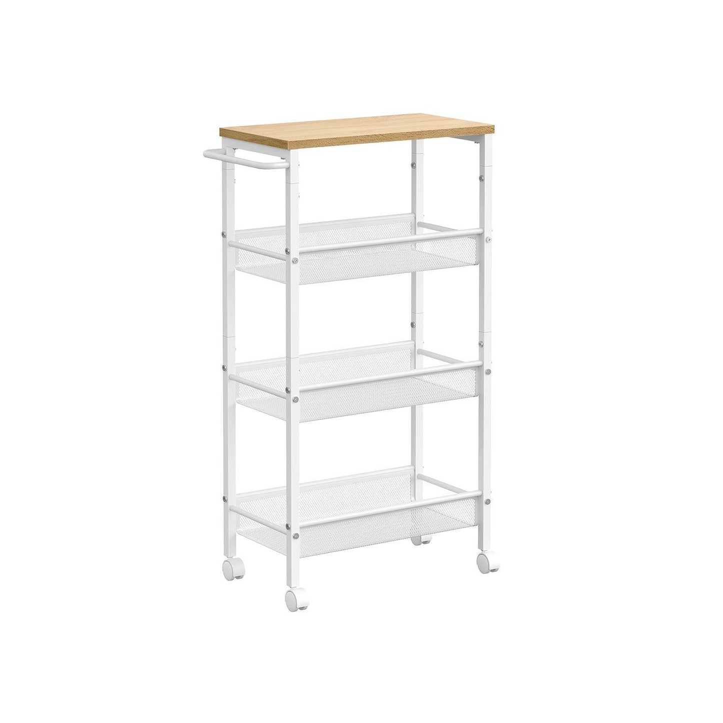 4-Tier Storage Cart 8.7'' Deep FredCo