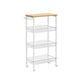 4-Tier Storage Cart 8.7'' Deep FredCo