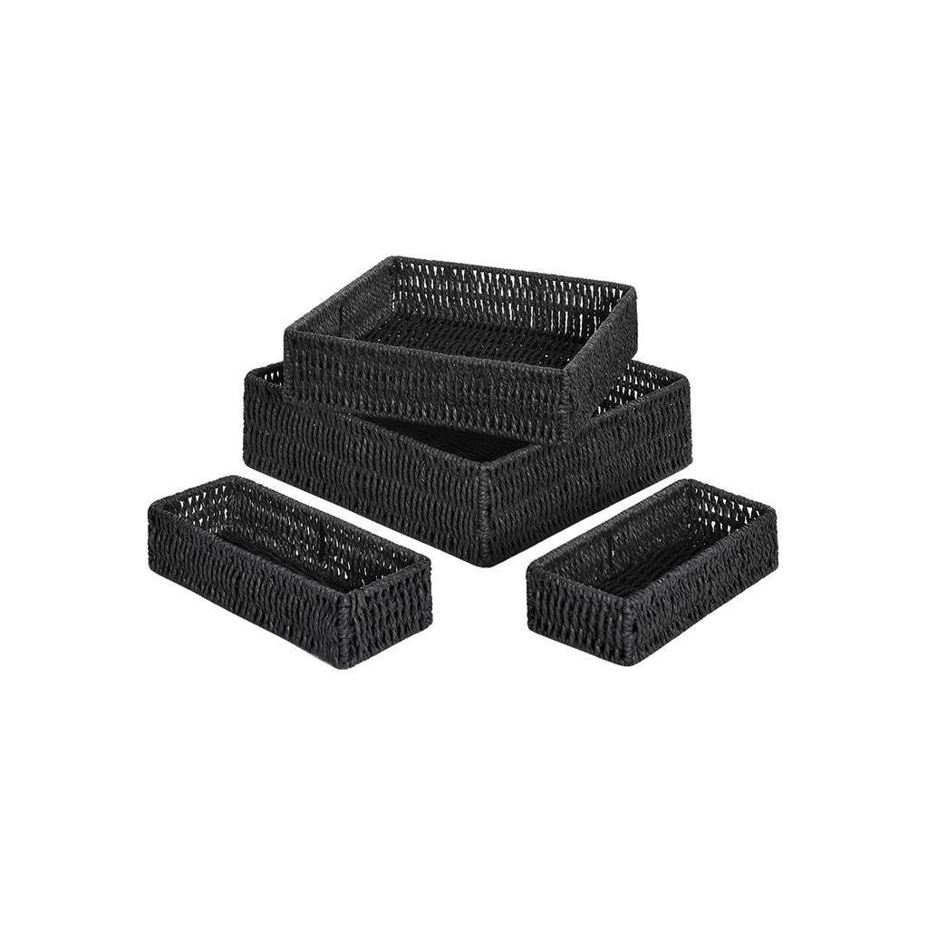 4 Woven Storage Baskets FredCo