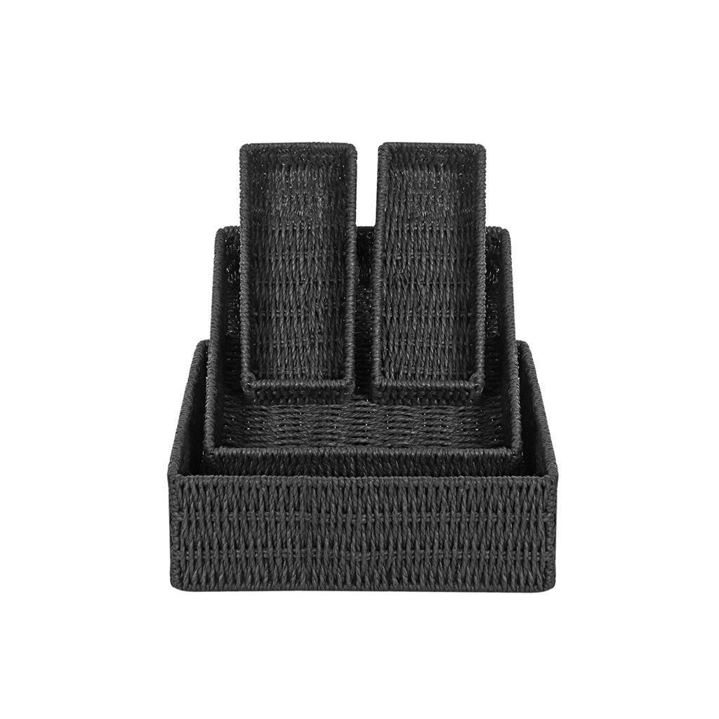 4 Woven Storage Baskets FredCo