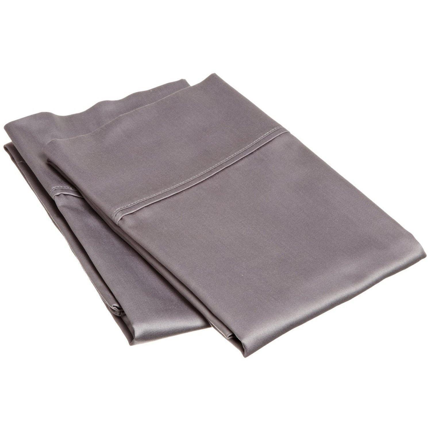 400-Thread Count 100% Egyptian Cotton Elegant Solid Pillowcase Set FredCo