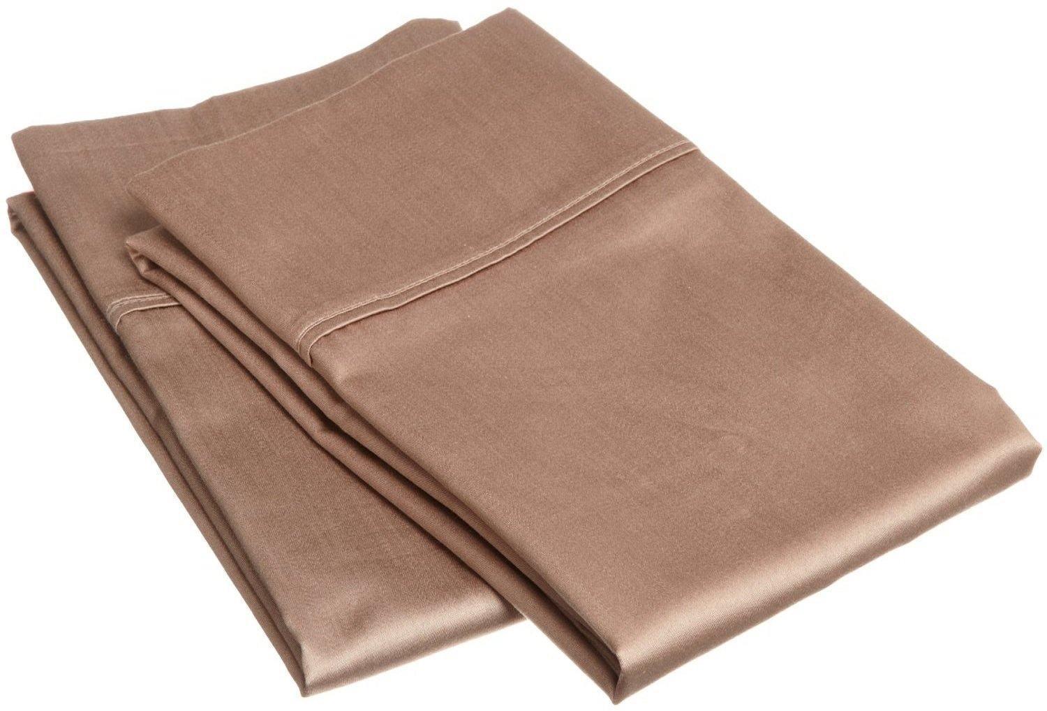 400-Thread Count 100% Egyptian Cotton Elegant Solid Pillowcase Set FredCo