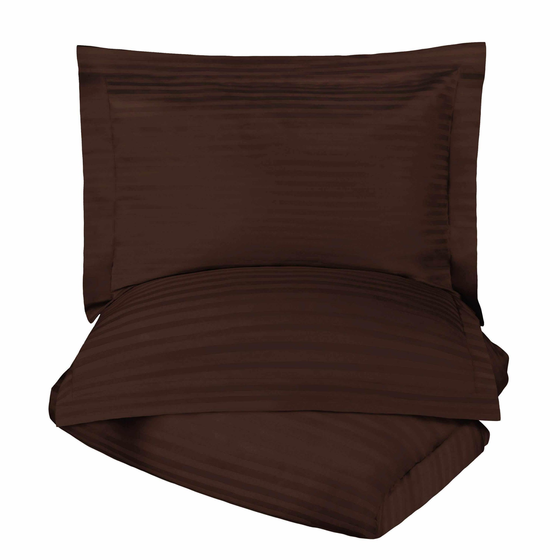 400-Thread Count 100% Egyptian Cotton Elegant Stripes Duvet Cover Set FredCo