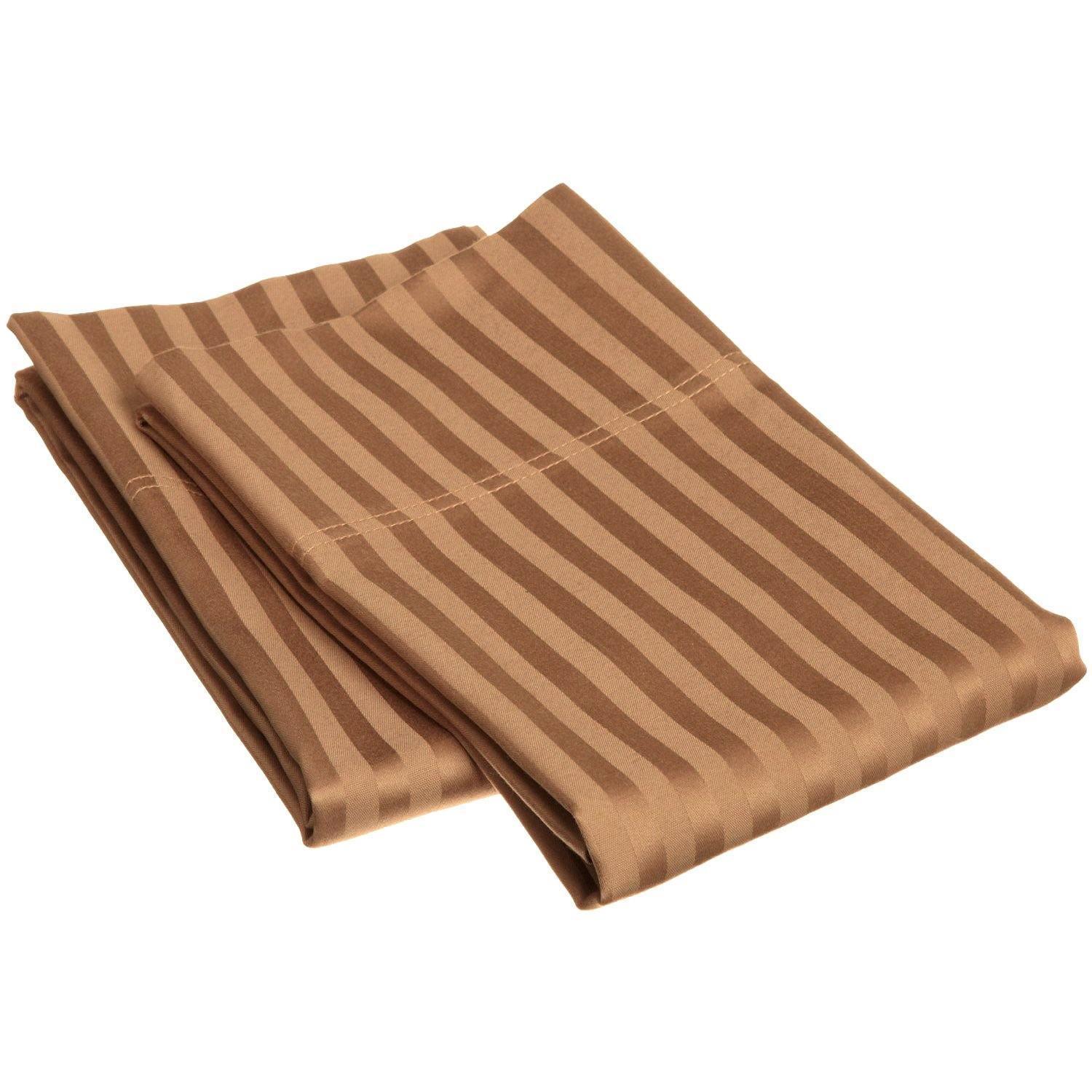400-Thread Count 100% Egyptian Cotton Elegant Stripes Pillowcase Set FredCo