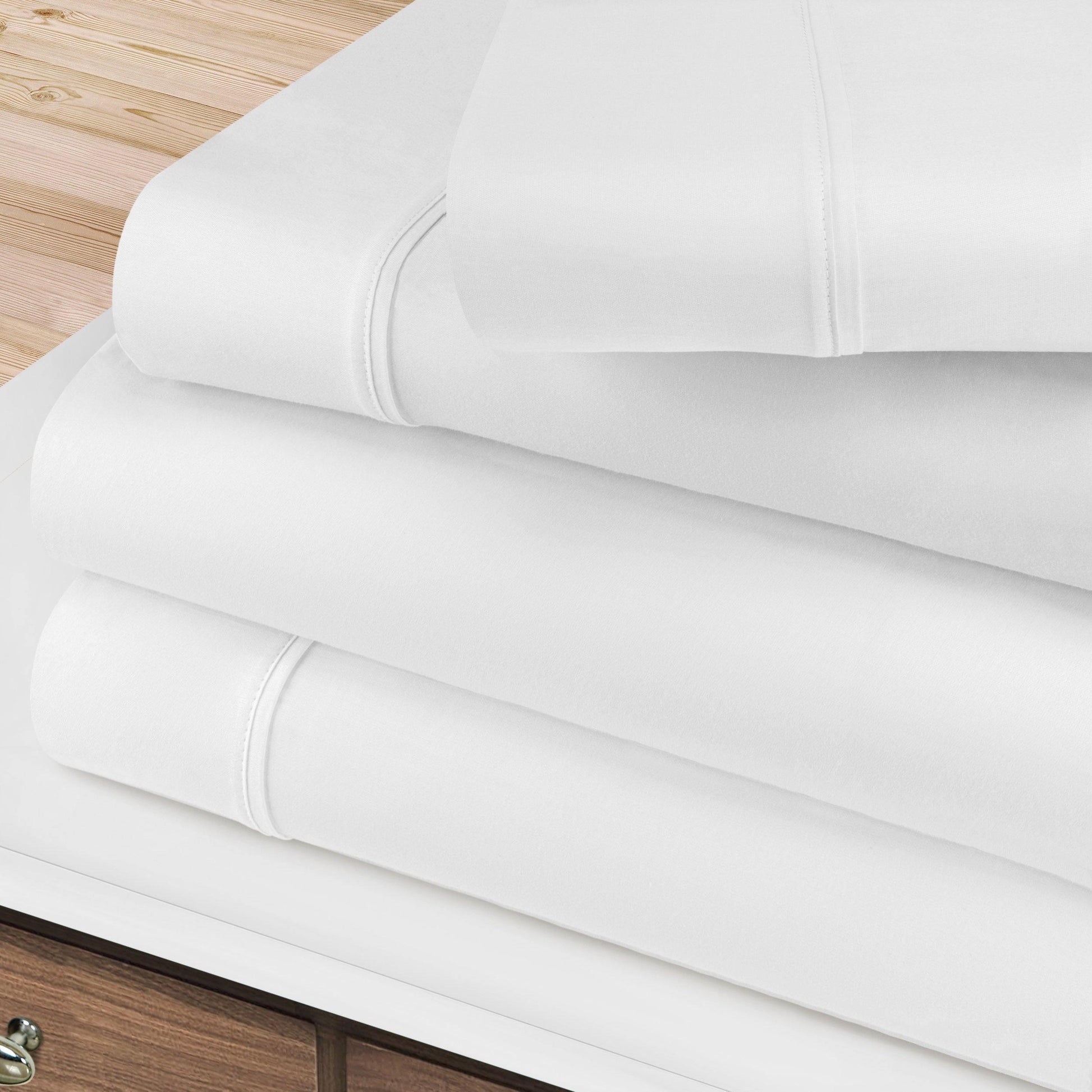 400-Thread Count 100% Egyptian Cotton Soft Deep Pocket Sheet Set FredCo