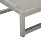 Outdoor Chaise Lounge Set of 2 with Adjustable Aluminum Frame and Textilene Mesh Seating in Grey FredCo