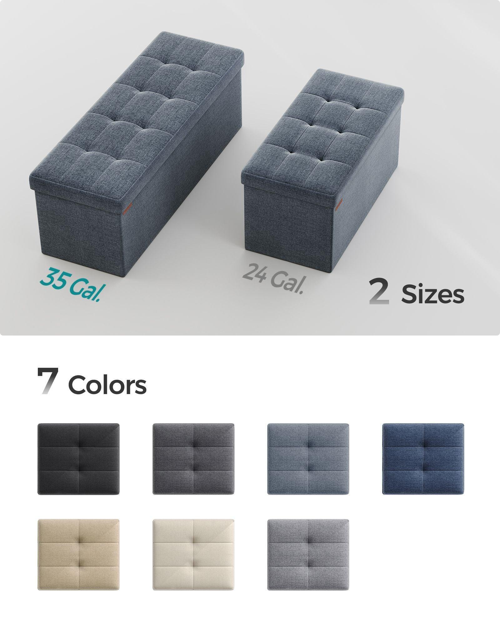 43'' Folding Storage Ottoman Bench FredCo
