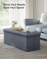 43'' Folding Storage Ottoman Bench FredCo