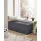 43 Inches Folding Storage Ottoman Bench FredCo