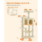 44.1-Inch Cat Tree Beige FredCo