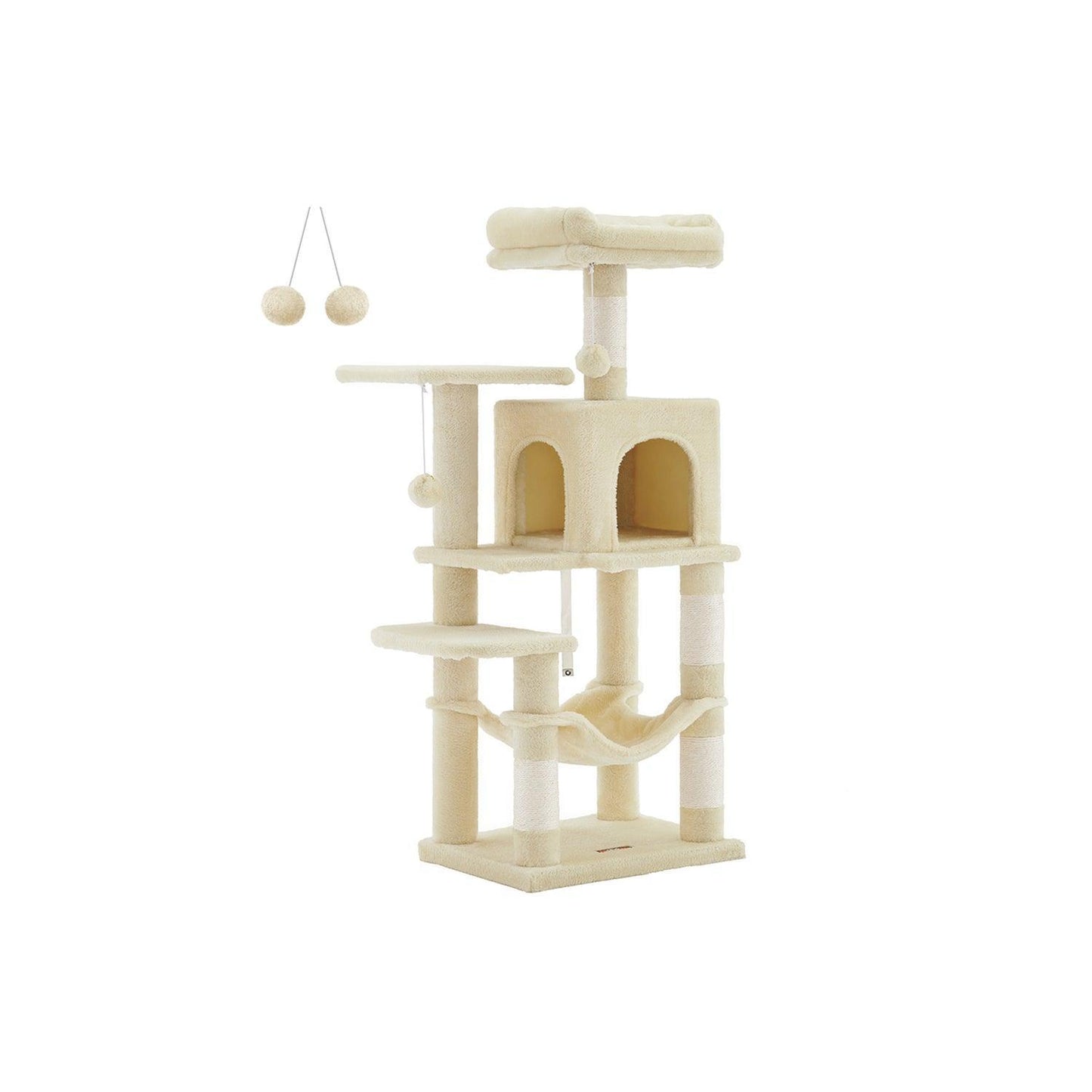 44.1-Inch Cat Tree Beige FredCo