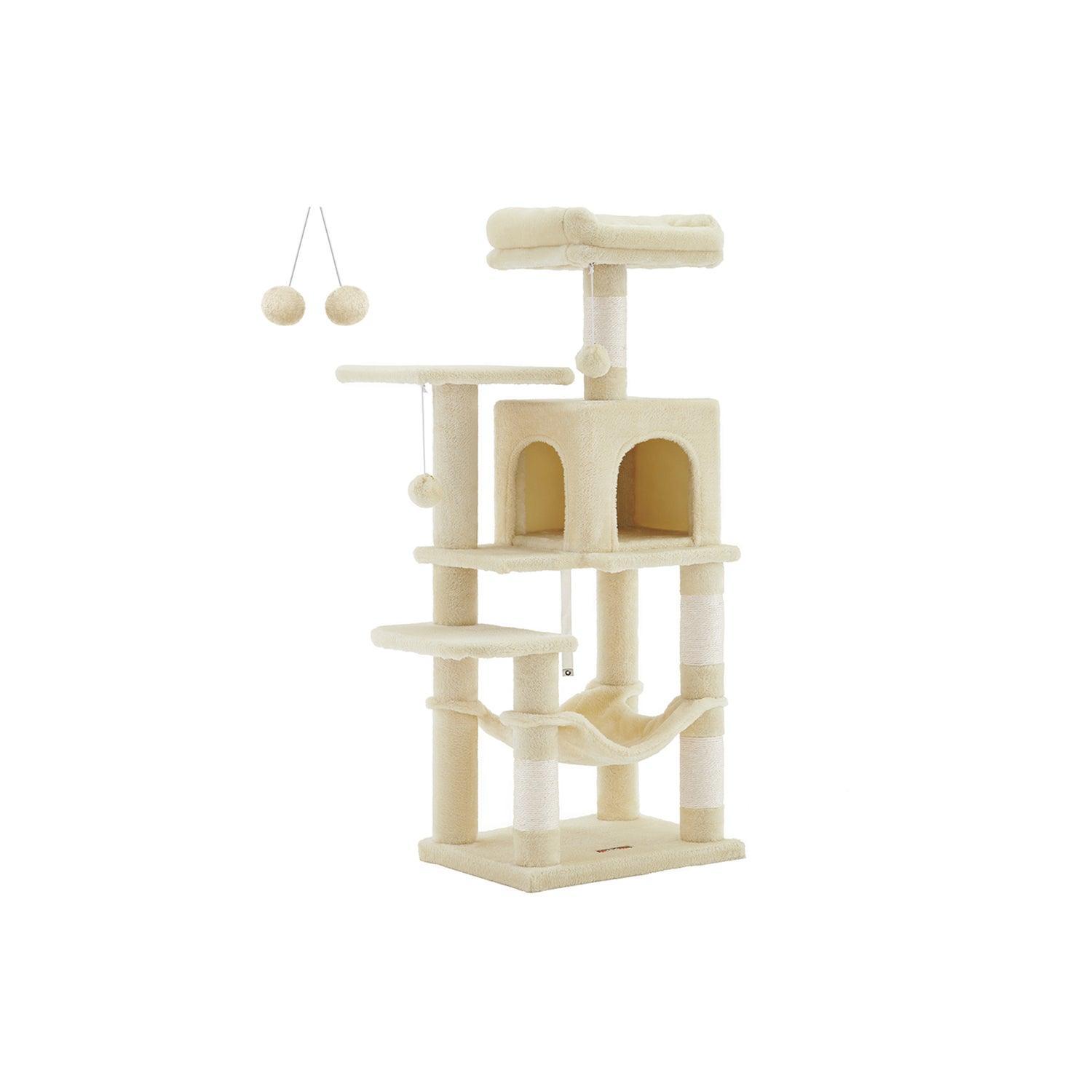 44.1-Inch Cat Tree Beige FredCo
