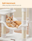 44.1-Inch Cat Tree Cream White FredCo