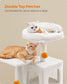 44.1-Inch Cat Tree Cream White FredCo