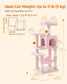 44.1-Inch Cat Tree Jelly Pink FredCo