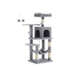 44.1-Inch Cat Tree Light Gray FredCo