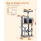44.1-Inch Cat Tree Light Gray FredCo
