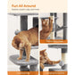 44.1-Inch Cat Tree Light Gray FredCo