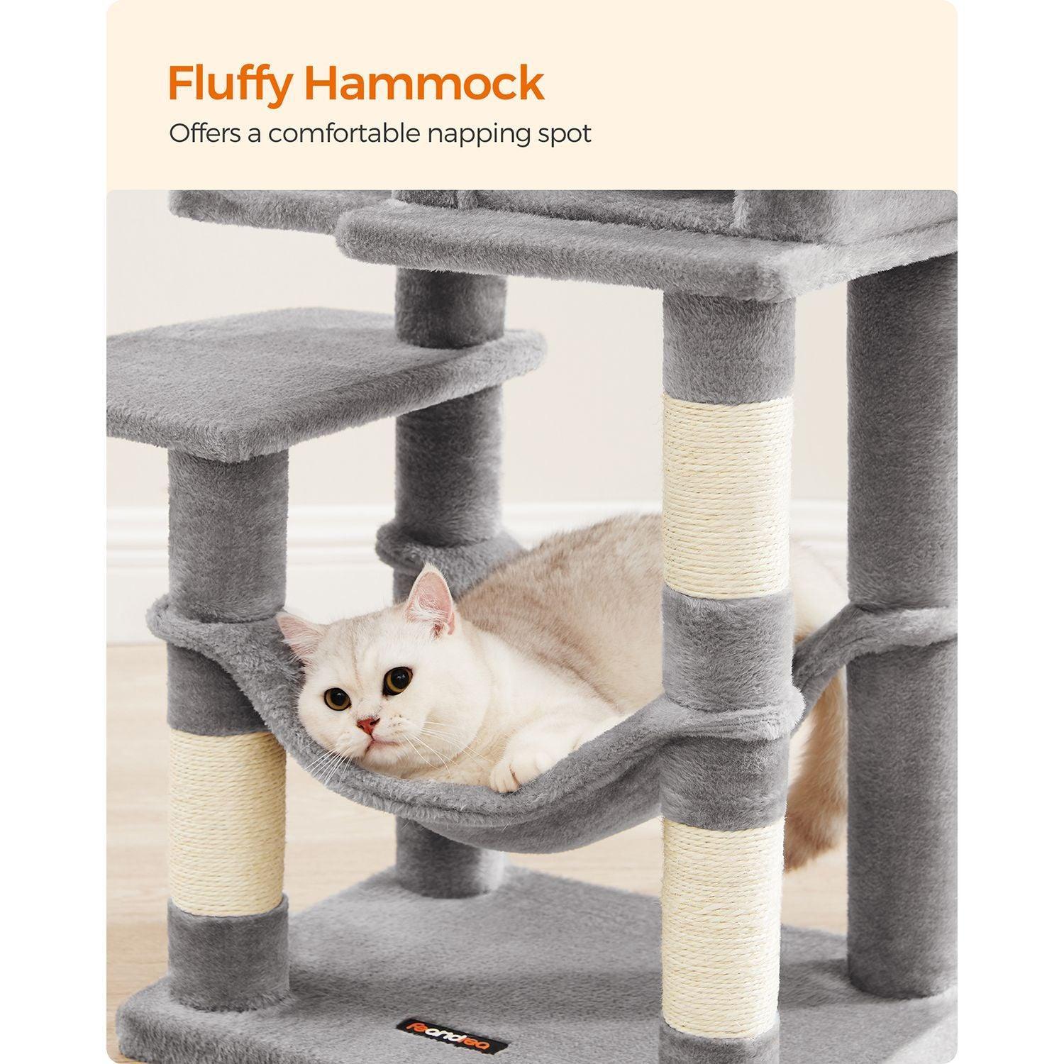 44.1-Inch Cat Tree Light Gray FredCo