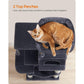 44.1-Inch Cat Tree Smoky Gray FredCo