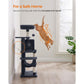 44.1-Inch Cat Tree Smoky Gray FredCo