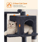44.1-Inch Cat Tree Smoky Gray FredCo