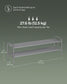 44.9" Wide 2-Tier Fabric Shoe Rack with 4 Hooks Dove Gray FredCo