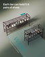 44.9" Wide 3-Tier Metal Shoe Rack Chestnut Brown FredCo