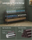 44.9" Wide 3-Tier Metal Shoe Rack Chestnut Brown FredCo