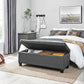46.5‘’ Dark Gray Ottoman FredCo