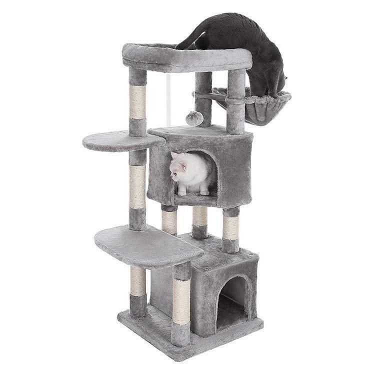 47.2 Inches Cat Tree Light Gray FredCo