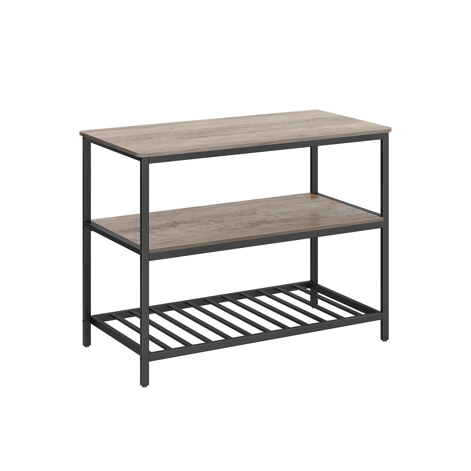 47.2'' Kitchen Island with 3 Shelves FredCo
