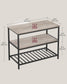 47.2'' Kitchen Island with 3 Shelves FredCo