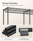 47.2" Wide Clothing Rack with Adjustable Shelves and Hanging Rails Ink Black FredCo