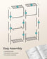 47.2" Wide Clothing Rack with Adjustable Shelves and Hanging Rails Ink Black FredCo