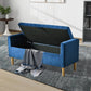 48'' Storage Ottoman Bench, Blue Bench with Storage FredCo