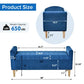 48'' Storage Ottoman Bench, Blue Bench with Storage FredCo